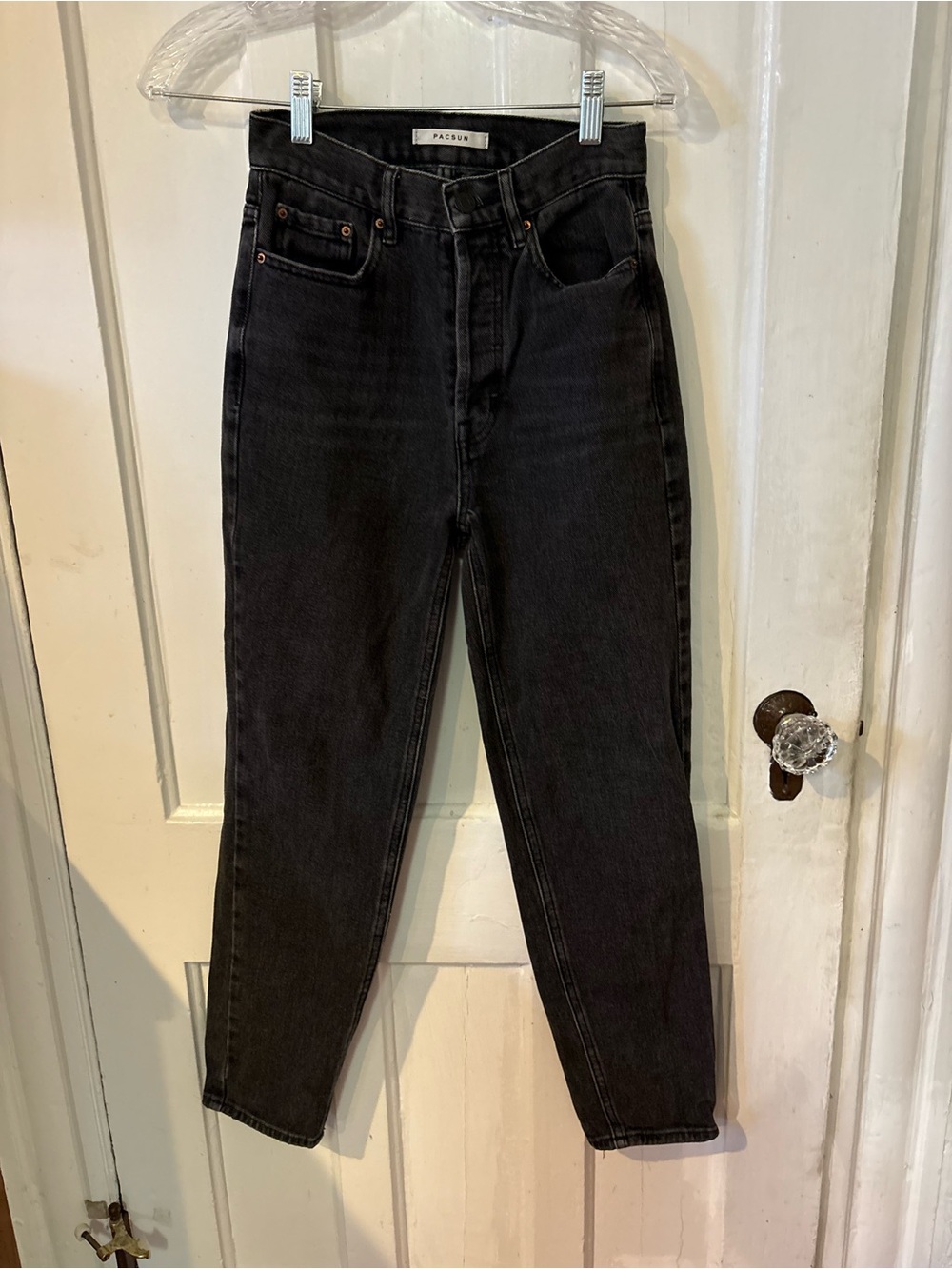 PacSun Women's Black Straight Leg Jeans